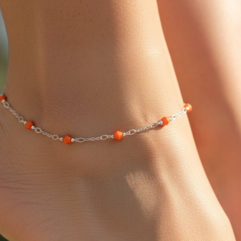 Dainty Anklet for Women – Elegant Everyday Jewelry & Perfect Gift | MLCRC1775
